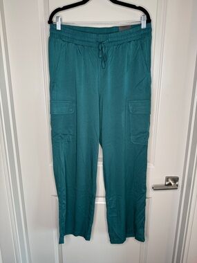 Torrid Stretch Challis Cargo Pant Deep Teal